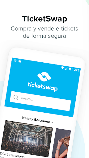 Captura de pantalla de TicketSwap