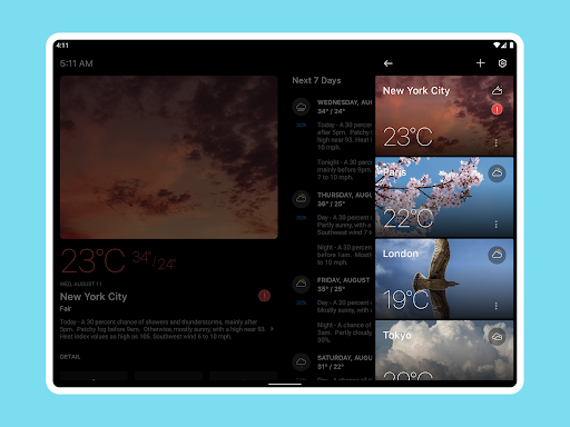 Captura de pantalla de Today Weather: Radar y Widgets