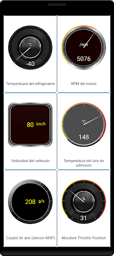 Captura de pantalla de Diagnóstico Tor OBD2
