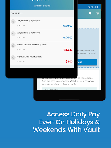 Captura de pantalla de Veryable: Work. Next Day Pay