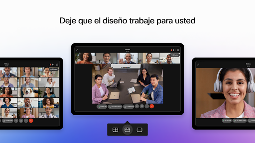 Captura de pantalla de Webex