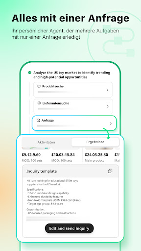 Accio: Alibaba KI-Agent Screenshot