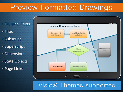 Captura de pantalla de VSD Viewer for Visio Drawings