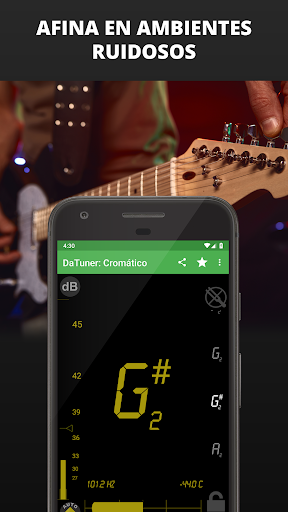Captura de pantalla de DaTuner: afinador & metrónomo