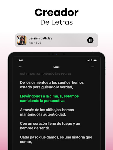 Captura de pantalla de MyTunes: Crear música con IA