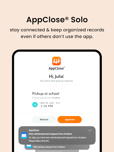 Captura de pantalla de AppClose: Co-Parent Essentials