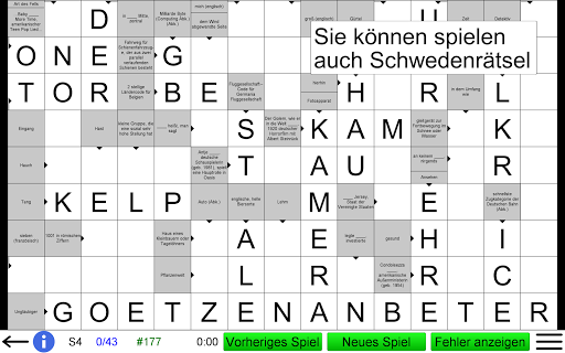 Deutsches Kreuzworträtsel Screenshot
