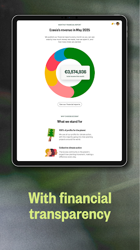 Ecosia: Search to plant trees screenshot