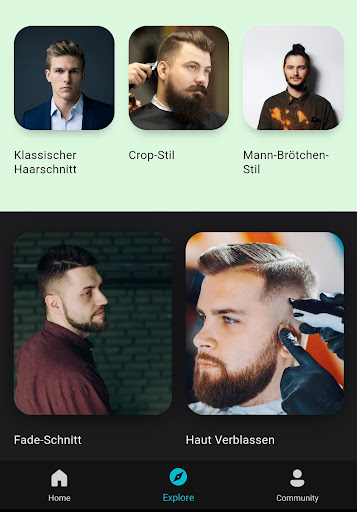 Herren Frisuren App Screenshot