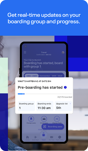 Captura de pantalla de United Airlines