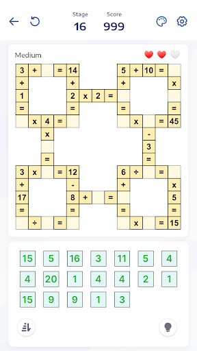 Mathematik-Puzzles - Crossmath Screenshot