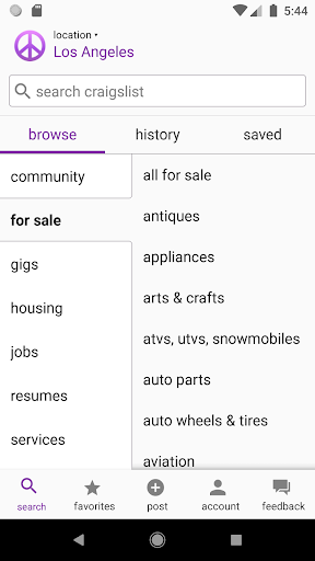 craigslist Screenshot
