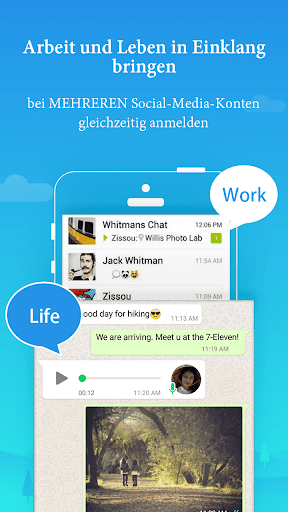 Parallel Space - App klonen Screenshot