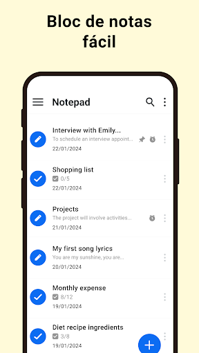 Captura de pantalla de Notas y Listas Fáciles de Usar