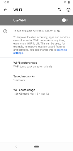 Settings screenshot