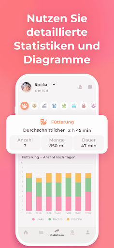Stillen Tracker & Babytagebuch Screenshot