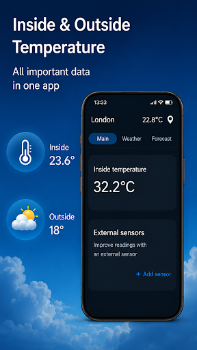 Captura de pantalla de Temperatura actual