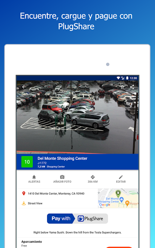 Captura de pantalla de PlugShare