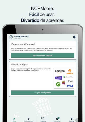Captura de pantalla de NCPMobile:Premios por compras