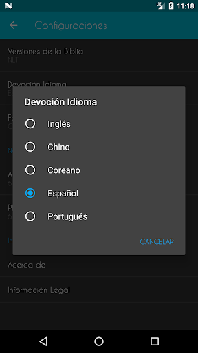 Captura de pantalla de Biblia Devocional