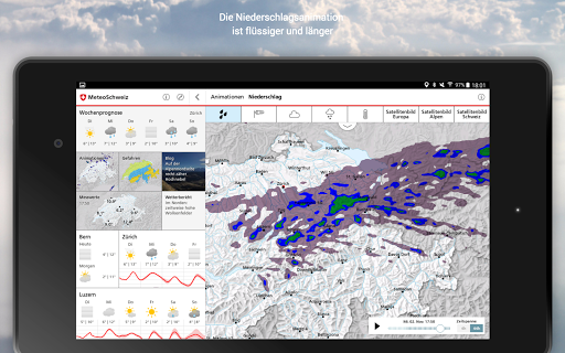 MeteoSwiss Screenshot