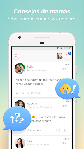 Captura de pantalla de WeMoms - Consejos de Madres