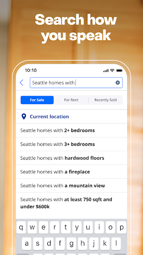 Captura de pantalla de Zillow: Homes for Sale & Rent