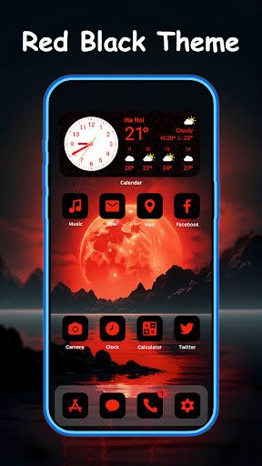 Captura de pantalla de BeautyTheme: Iconos y Widgets