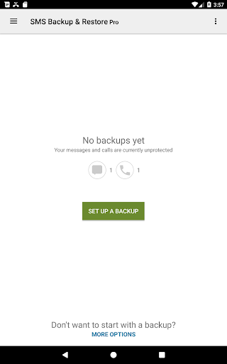Captura de pantalla de SMS Backup & Restore Pro