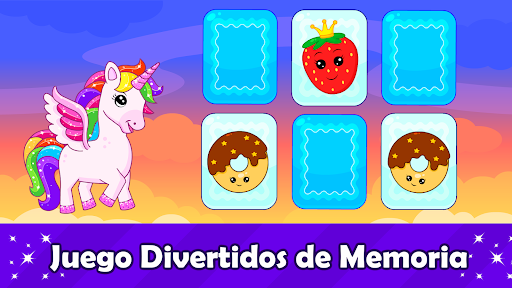 Captura de pantalla de Juegos unicornio de 2-4 años