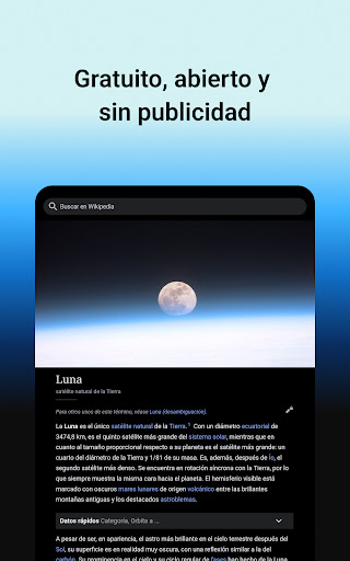 Captura de pantalla de Wikipedia