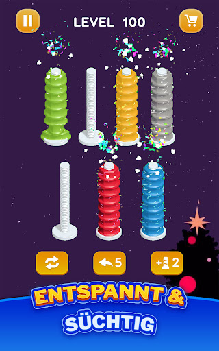Muttern Sortieren - Farbspiel Screenshot