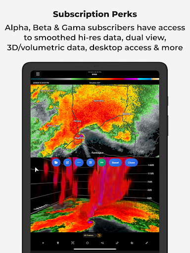 Captura de pantalla de RadarOmega: Doppler Radar App