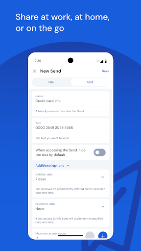 Captura de pantalla de Bitwarden - Password Manager