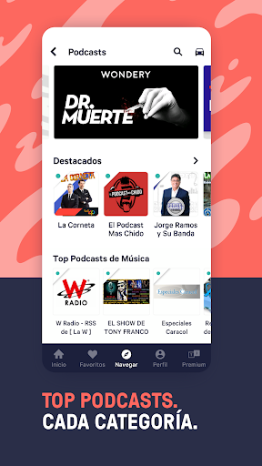 Captura de pantalla de TuneIn Radio Pro