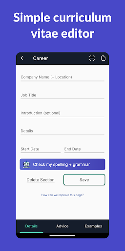 Resume Builder - CV Engineer screenshot