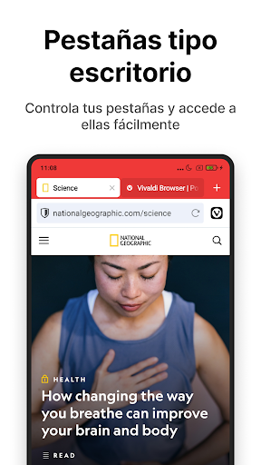 Captura de pantalla de Vivaldi - Navegador rápido