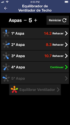 Captura de pantalla de Equilibrador de Ventilador