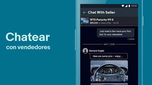 Captura de pantalla de eBay Motors