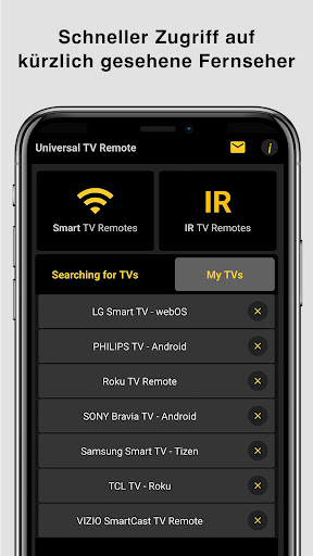 Universal-TV-Fernbedienung Screenshot