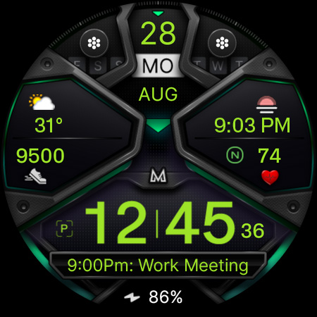 Captura de pantalla de MD326 3D Modern Watch Face
