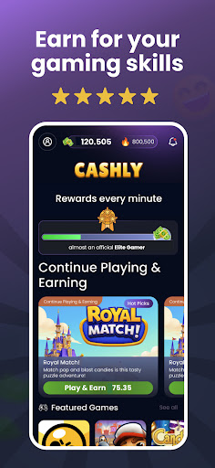 Cashly-Play & Earn in Minutes Screenshot