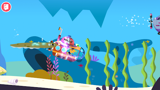 Dinosaur Police Car Games kids screenshot