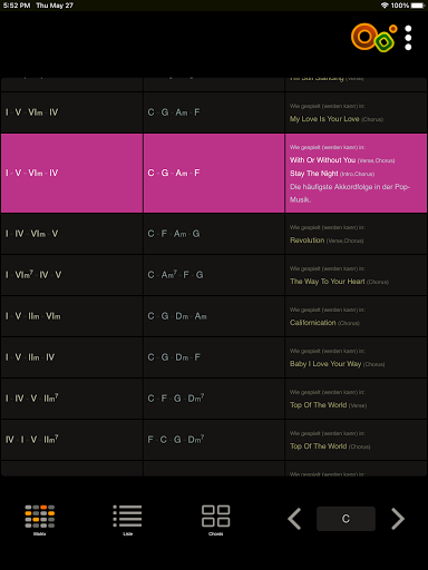 Oolimo Guitar Chords Screenshot