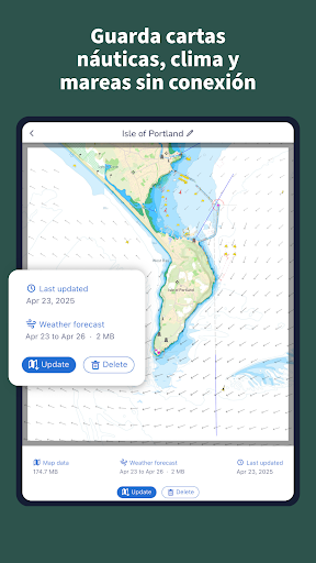 Captura de pantalla de Savvy Navvy: GPS Nautico