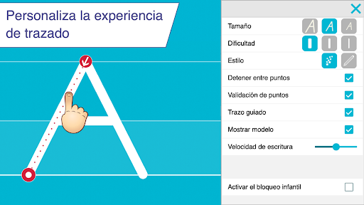 Captura de pantalla de Escribo en letras de imprenta