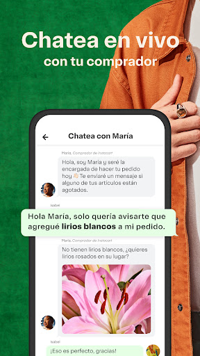 Captura de pantalla de Instacart: recibe alimentos