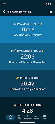 Captura de pantalla de Mareas cercanas