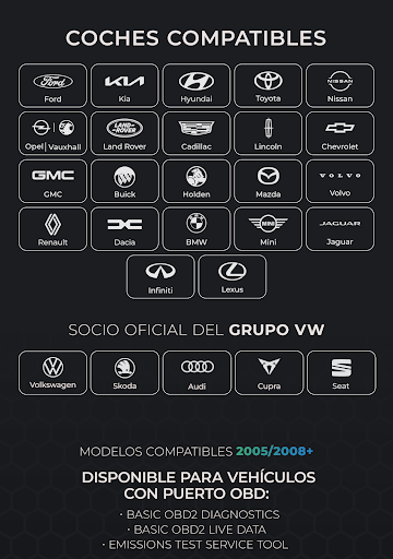 Captura de pantalla de Carista OBD2