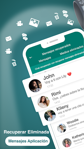 Captura de pantalla de Recuperar mensajes eliminados